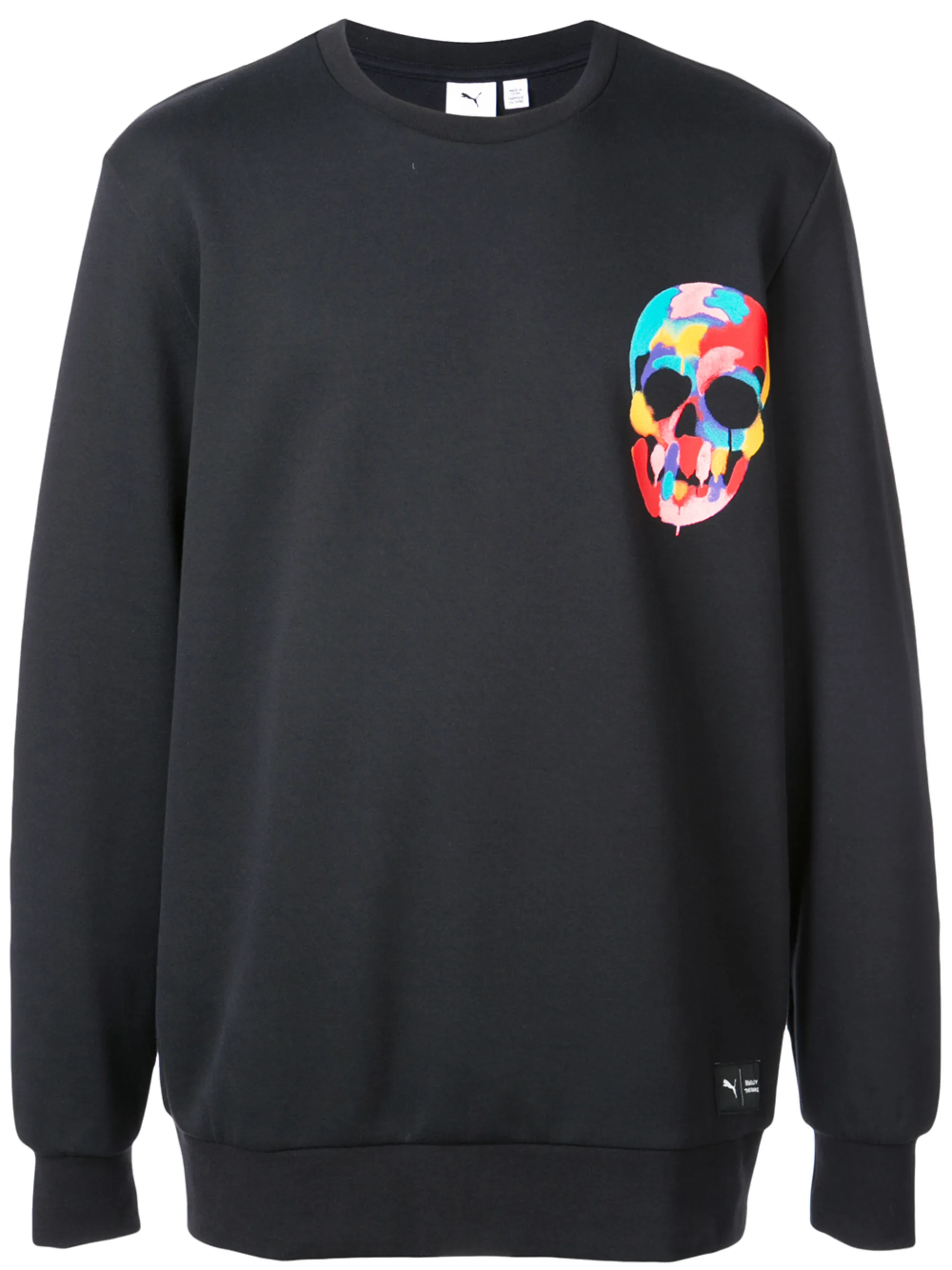 

Худи с принтом черепа Puma, черный