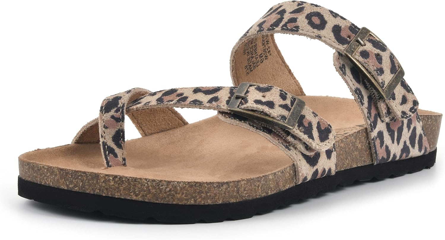 

Сандалии WHITE MOUNTAIN Gracie с анатомической стелькой, Natural/E-print/Leather