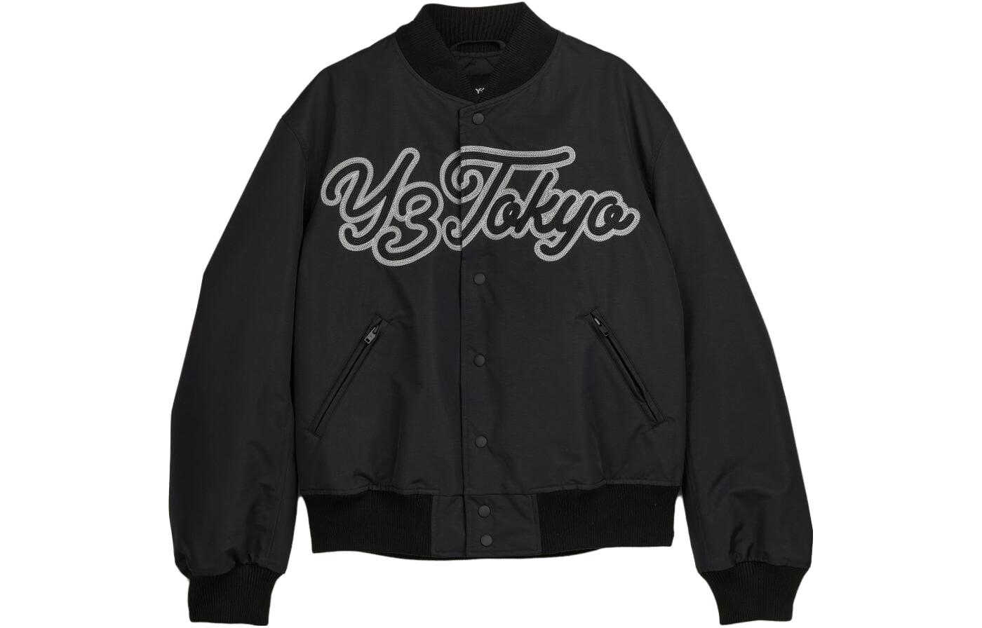 

Y-3 Куртка с вышитым логотипом команды, Black