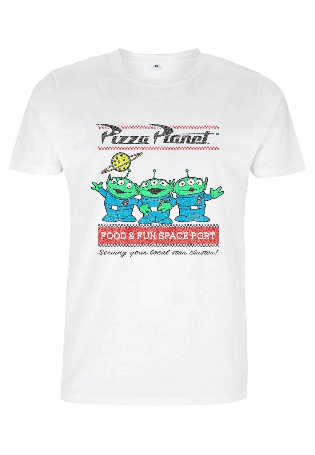 

Футболка с принтом Toy Story 1-3 Pizza Planet Surf Disney, белая