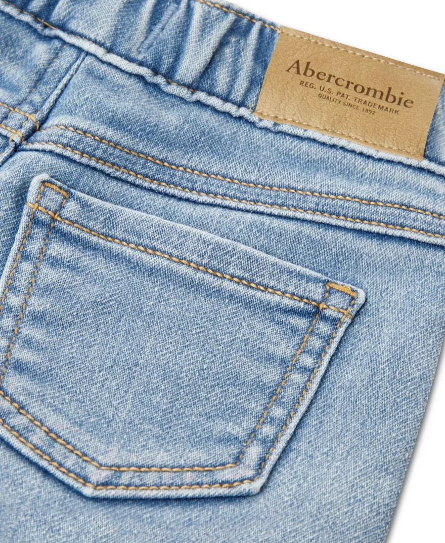 Детские джинсовые шорты с оборками для девочек Abercrombie Kids — фото 3