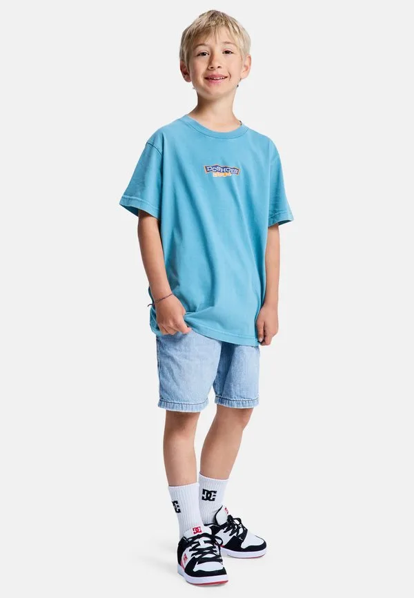 Футболка dc shoes planetarium für jungen 816 с принтом Dc Shoes, Bmg Storm Blue