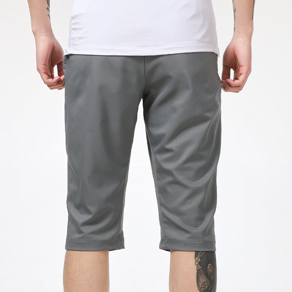 Шорты training sports men's mid-length cropped pants grey Nike, серый — фото 4