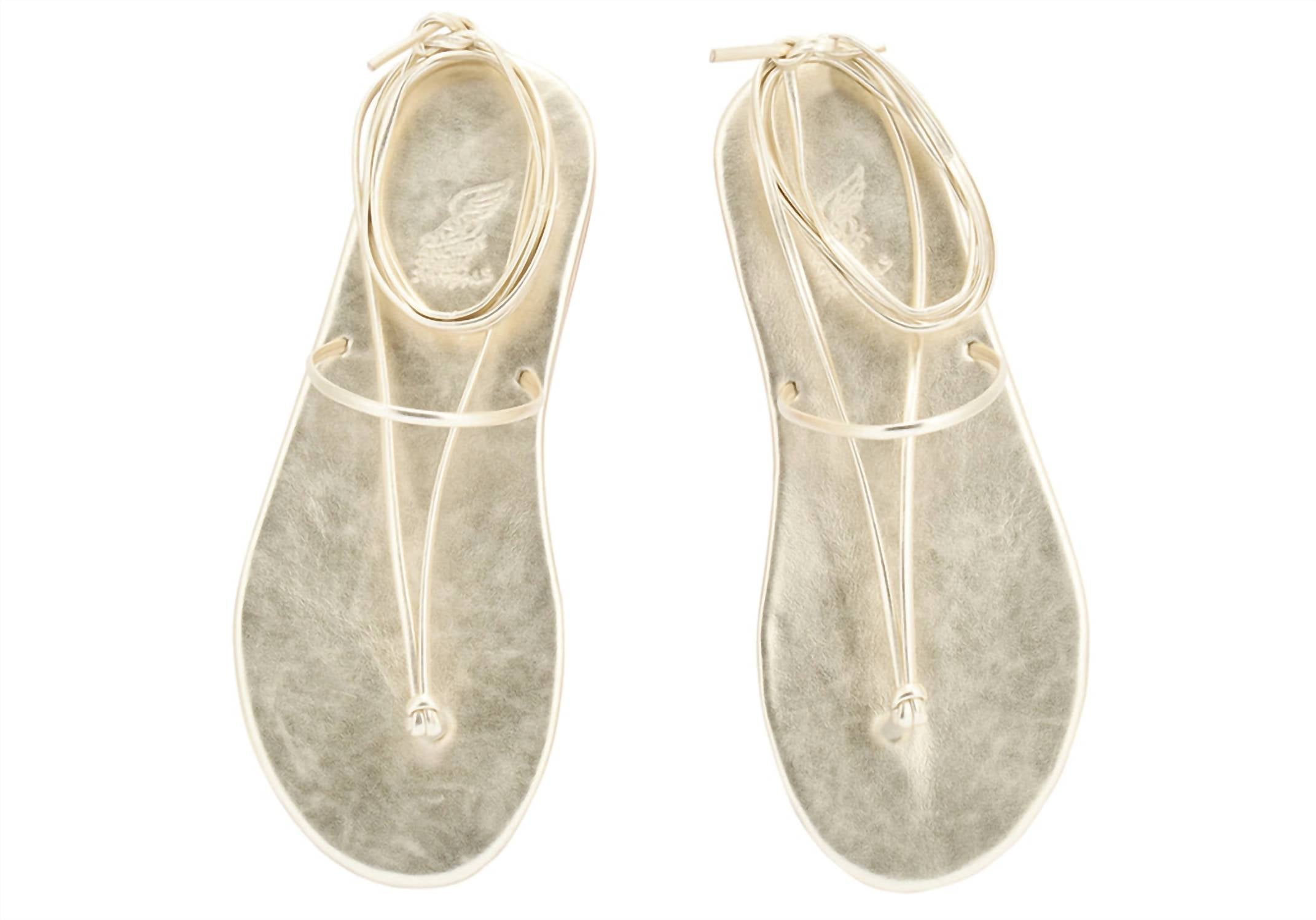 Женские шлепанцы Chordi цвета платины Ancient Greek Sandals, цвет platinum