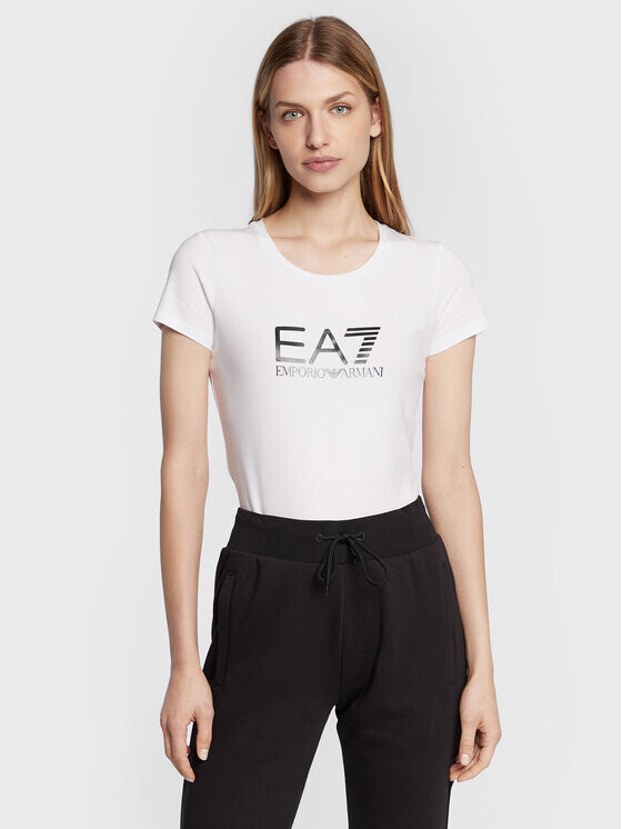 

Футболка узкого кроя Ea7 Emporio Armani, белый