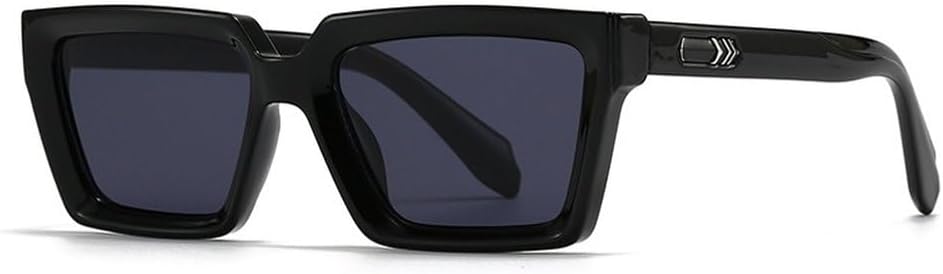 

Модные квадратные солнцезащитные очки сине-зеленого цвета для женщин, винтажные градиентные очки с защитой от УФ-излучения UV400 для мужчин, трендовые солнцезащитные очки с заклепками SKFGNX, Black Grey