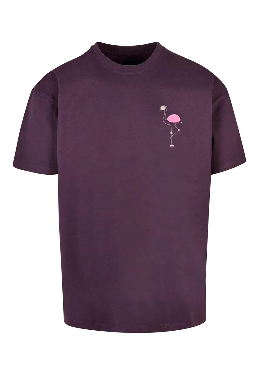 

Футболка Merchcode "Мужская футболка Merchcode Flamingo Heavy Oversize", цвет Purplenight