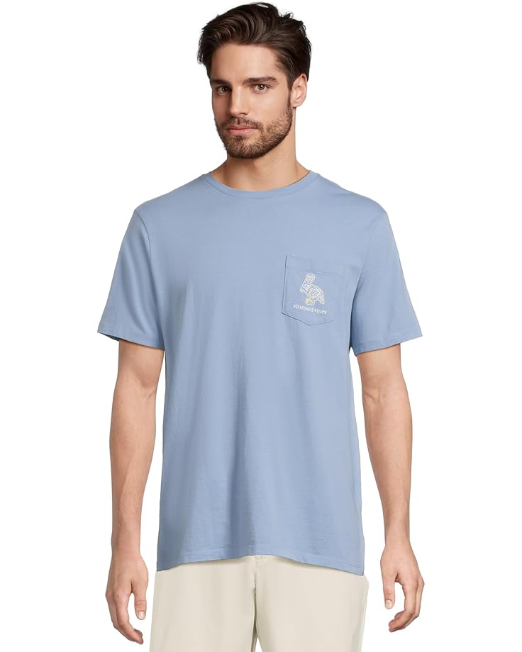 

Футболка Vineyard Vines Icon Fill Pelican Short Sleeve Tee, цвет Coastline