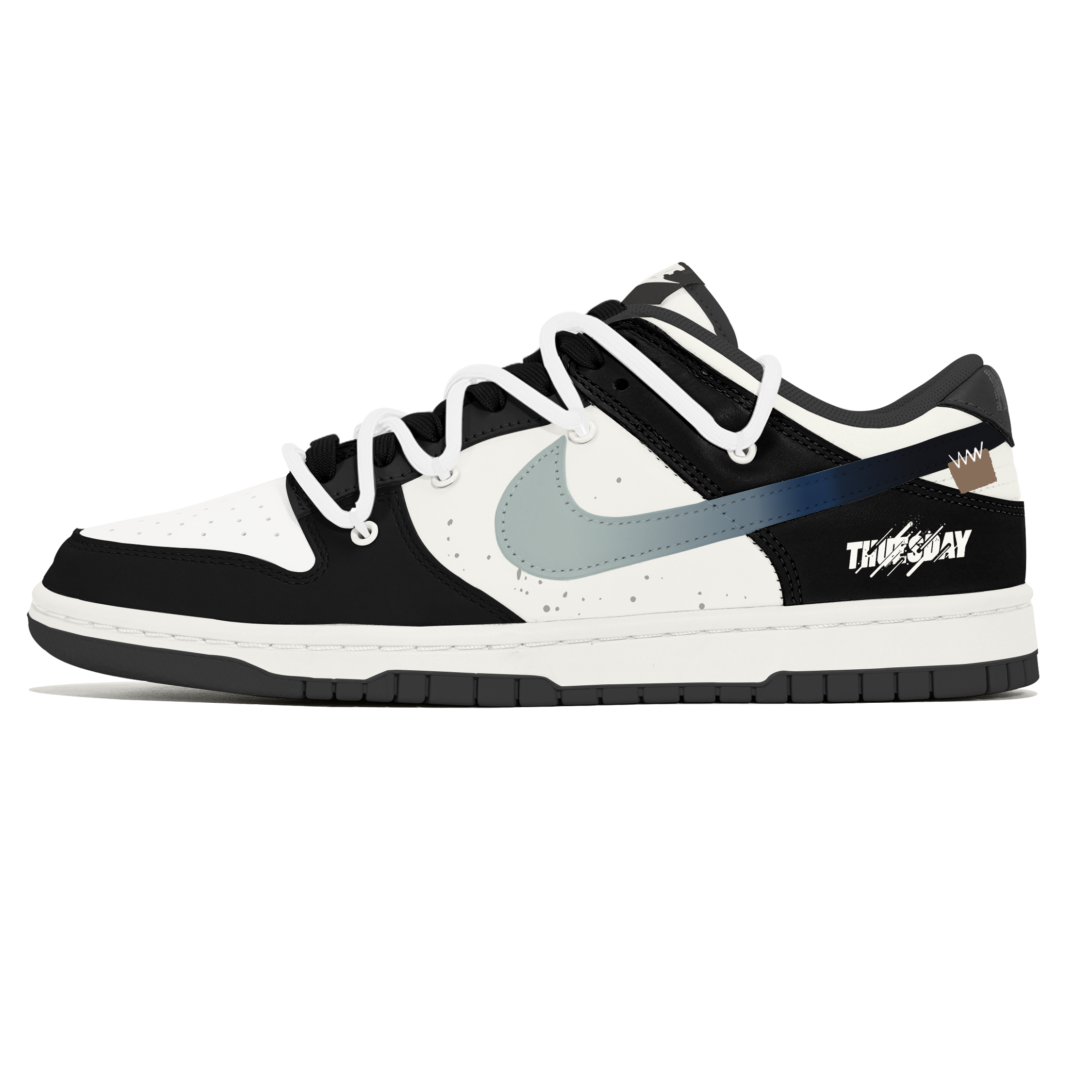 

Nike Кроссовки для скейтбординга Dunk Lemon Joy, износостойкие, низкие, мужские, черные