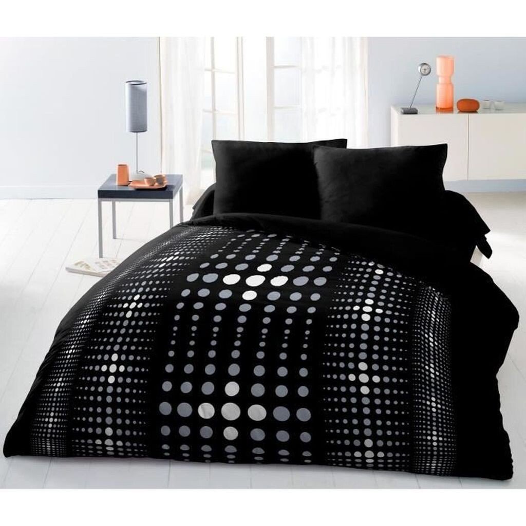 

STEEVY Пододеяльник из микрофибры 220х240см и 2 наволочки 63х63см черный HOME LINGE PASSION
