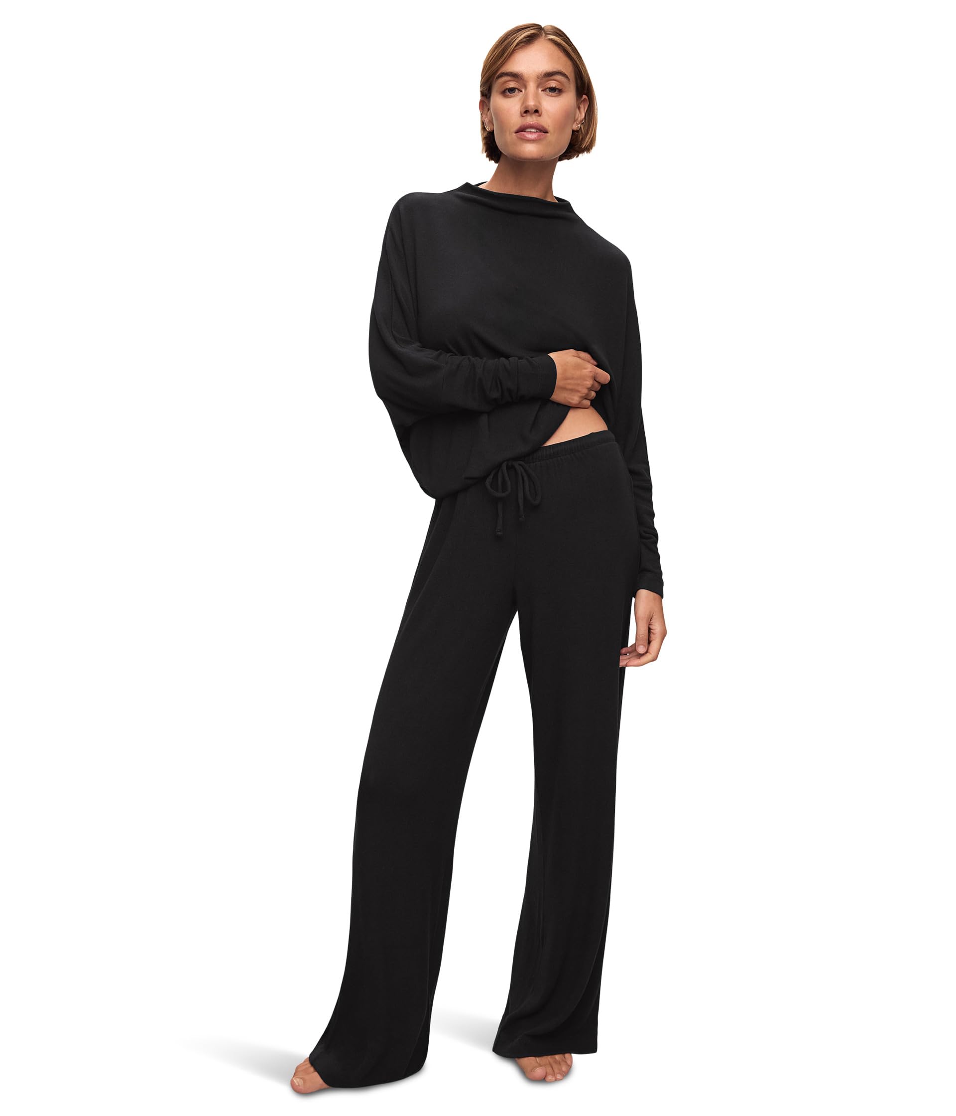 

Пижамные брюки Eberjey Cozy Time Wide Leg Pants, черный