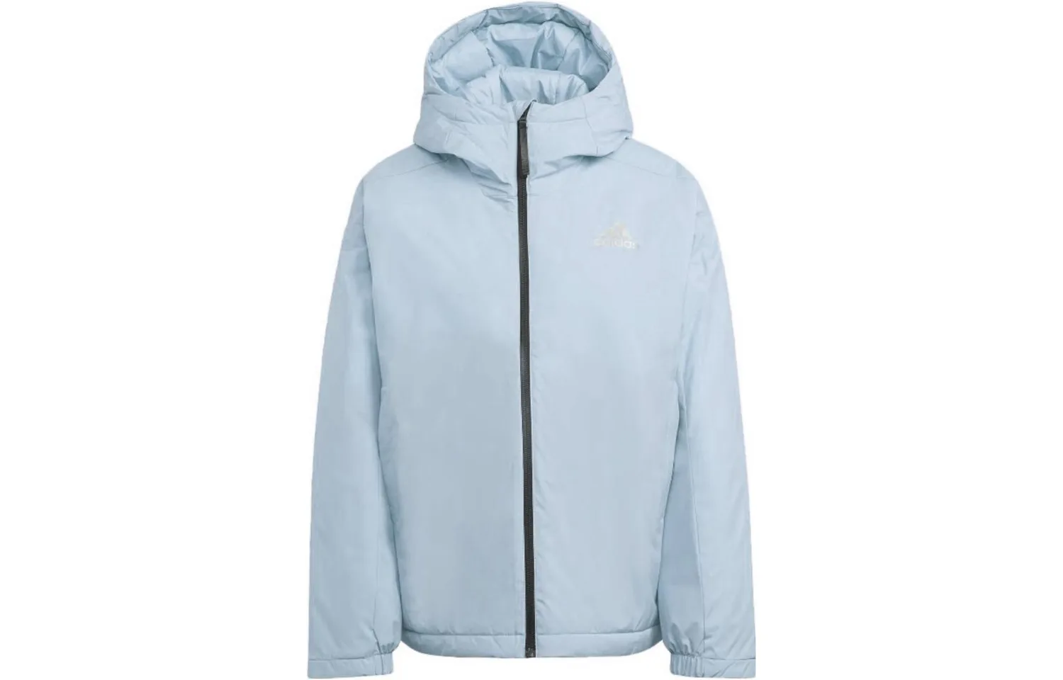 Adidas Пуховик женский кремово-голубой