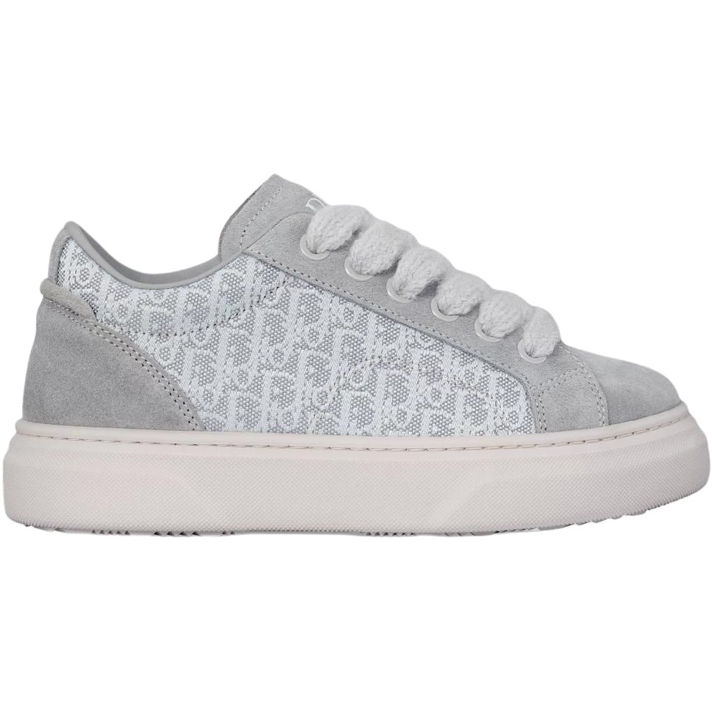 DIOR B33 Spin Leather Low top детские скейтборд кроссовки Gray — фото 3