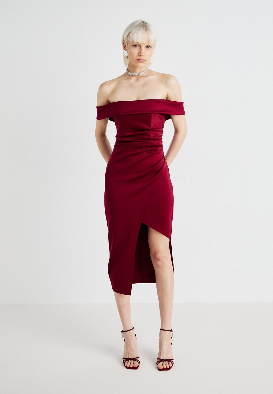 

Платье WAL G. WEDDING VINCENZO ROUCHED MIDI, Wine/Bordeaux