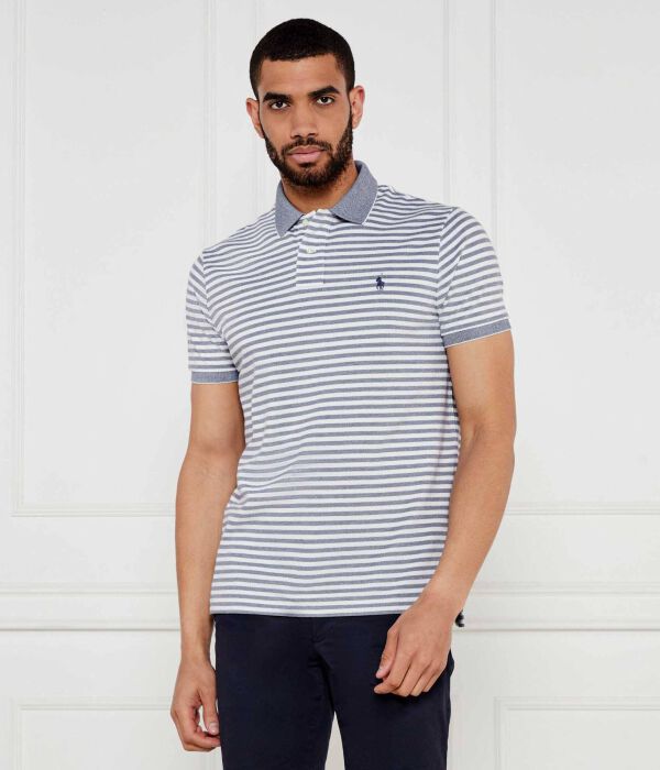 

Рубашка поло Custom slim fit Polo Ralph Lauren, синий