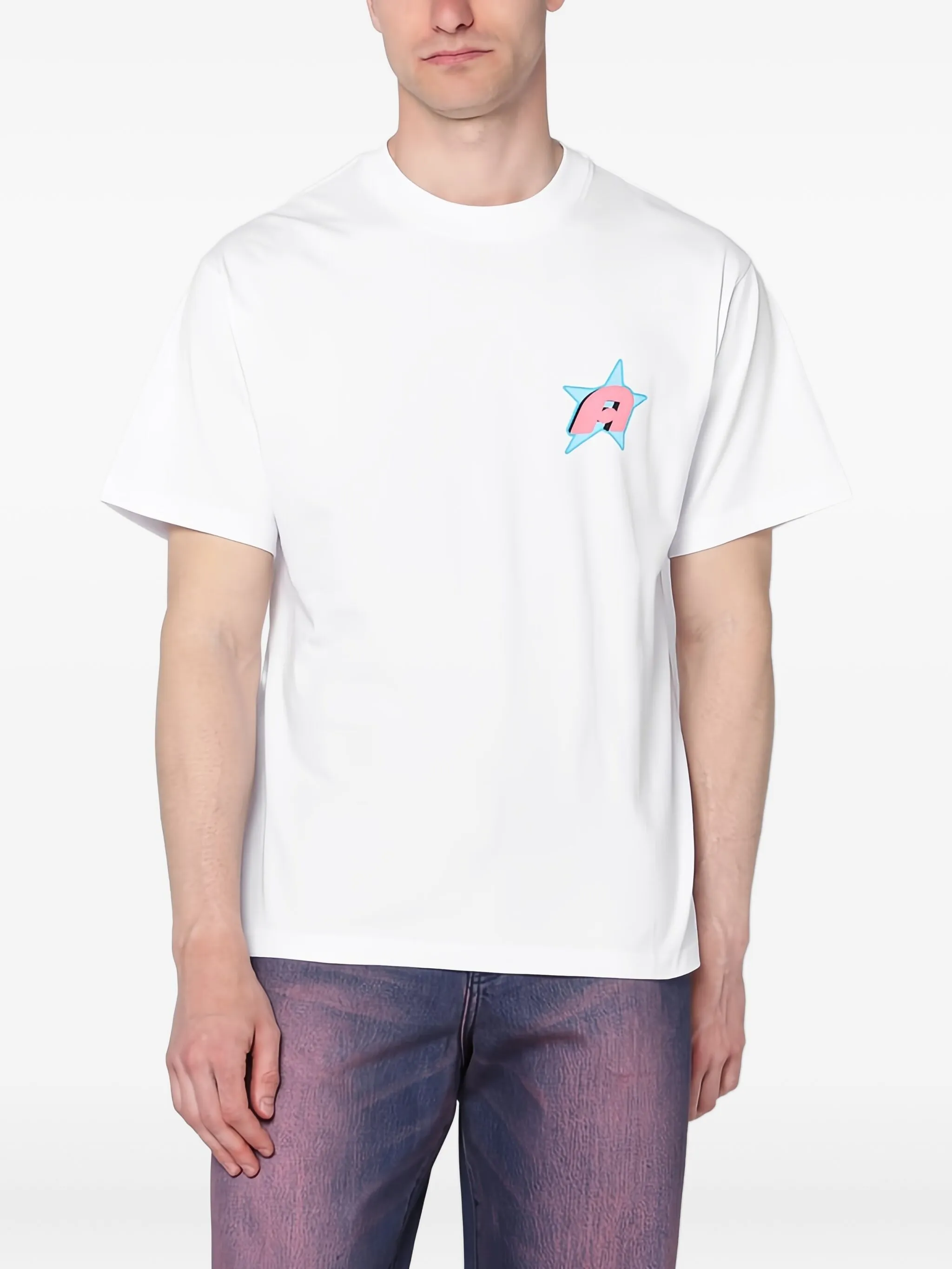 

Футболка со звездным логотипом Awake Ny, белый