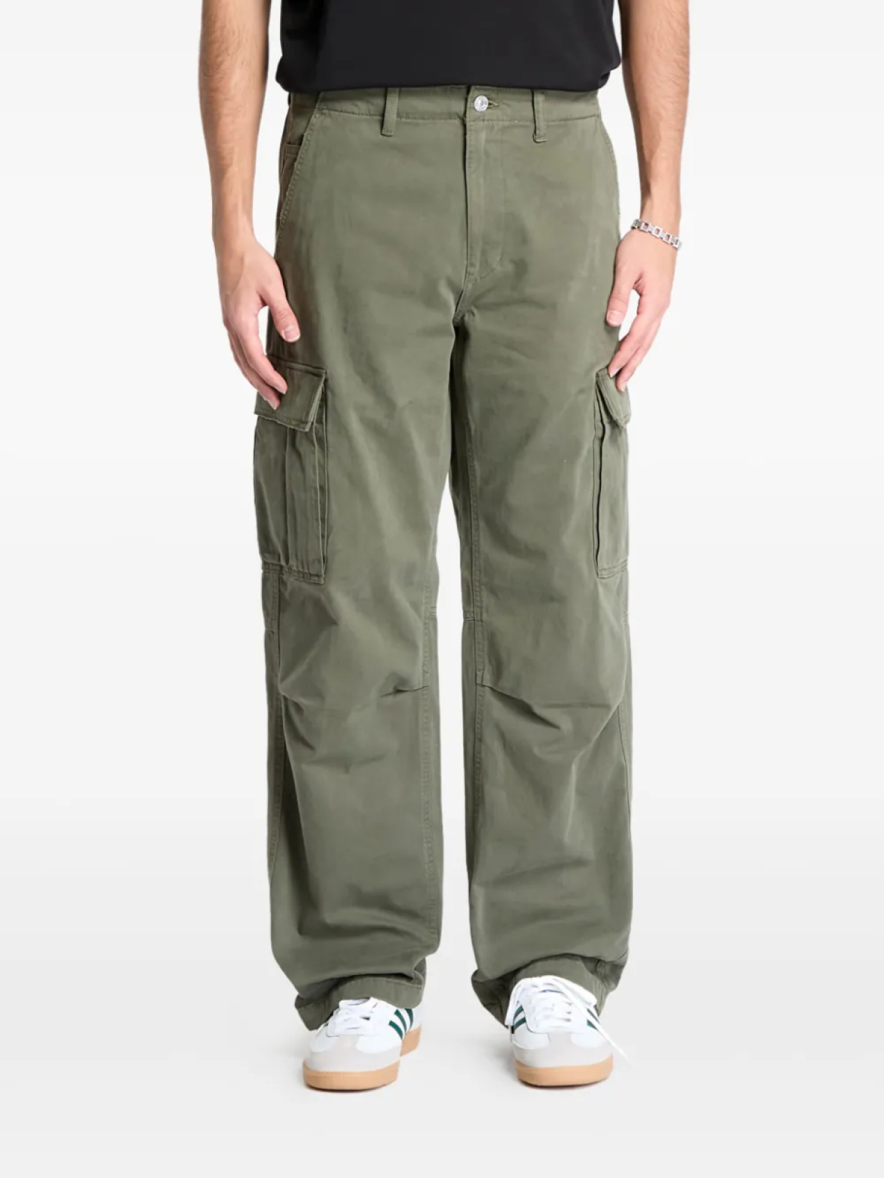 

Tommy Jeans брюки карго Jaimie, зеленый