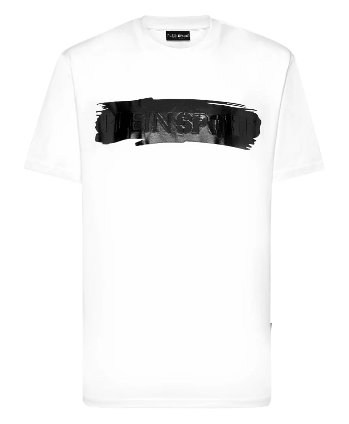 

Футболка Rundhals SS серебристая кисть Plein Sport, белый