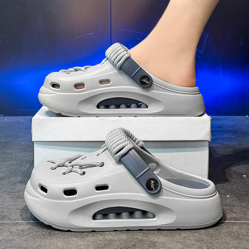JEANSWEST Клоги унисекс хаки коричневый - хаки серый синий, цвет Khaki Gray Blue — фото 3