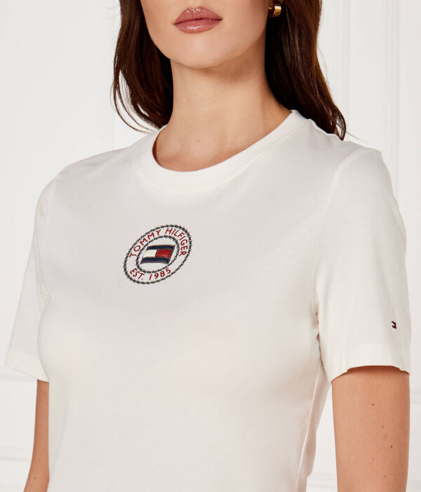 Футболка морская Slim fit Tommy Hilfiger, белый — фото 4