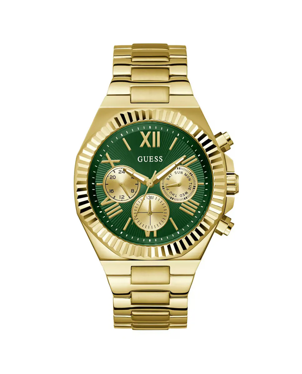 

Мужские часы Equity GW0703G2 из стали с золотым ремешком Guess, золотой
