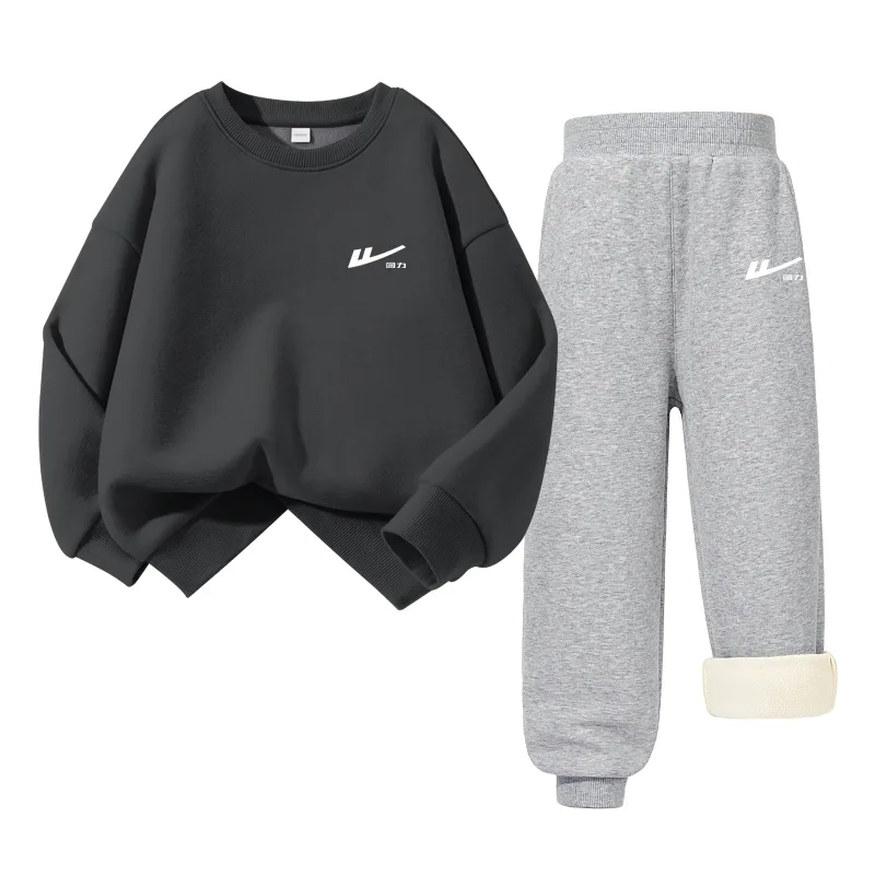 Детская повседневная спортивная футболка с круглым вырезом WARRIOR, Medium Gray/H Huili White K-Gray/H Huili White K