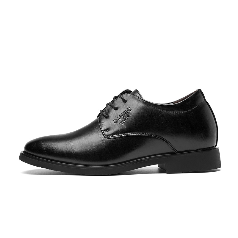 

CARTELO Мужские повседневные туфли черные с потайной платформой, цвет Black-Hidden Wedge