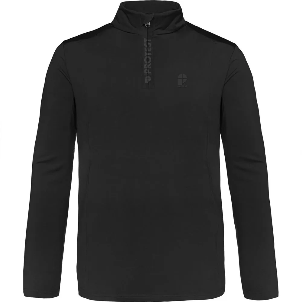 

Лонгслив Protest Rewill half zip, черный