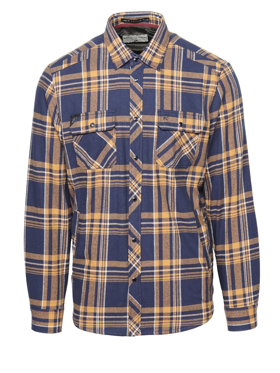 

Рубашка на пуговицах Comfort fit KOROSHI, цвет Blue/Yellow