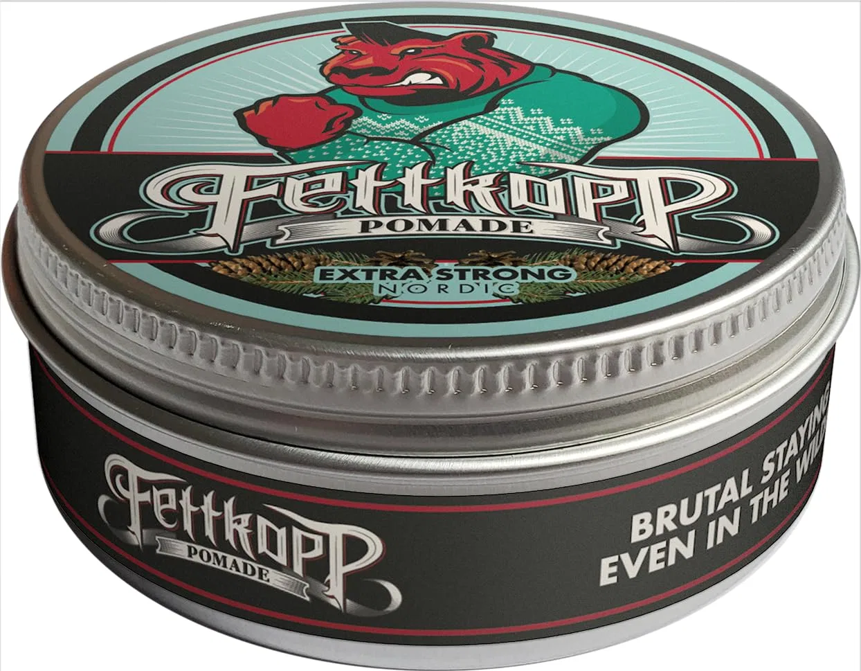 Мужская помада для укладки волос Fettkopp Pomaden «Extra Strong Nordic» Fettkopp — фото 2
