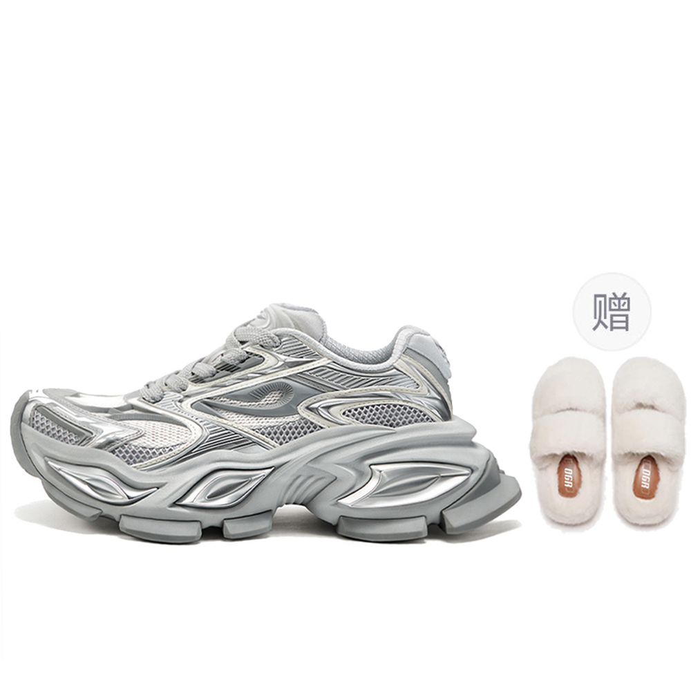 OGR Массивные кроссовки унисекс низкие серебристые Unisex Low top Silver
