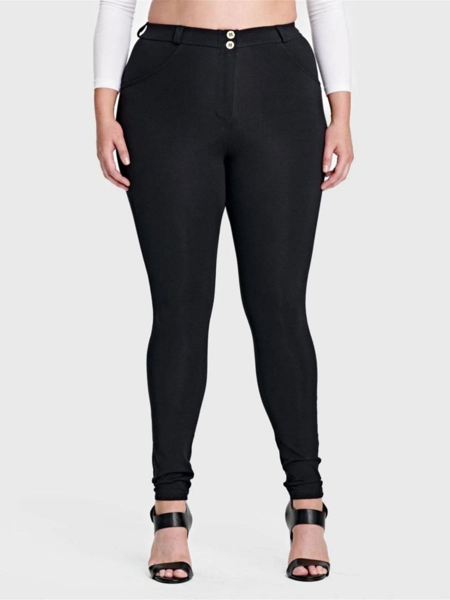 

Женские облегающие брюки с высокой посадкой и эффектом коррекции фигуры Freddy, Black