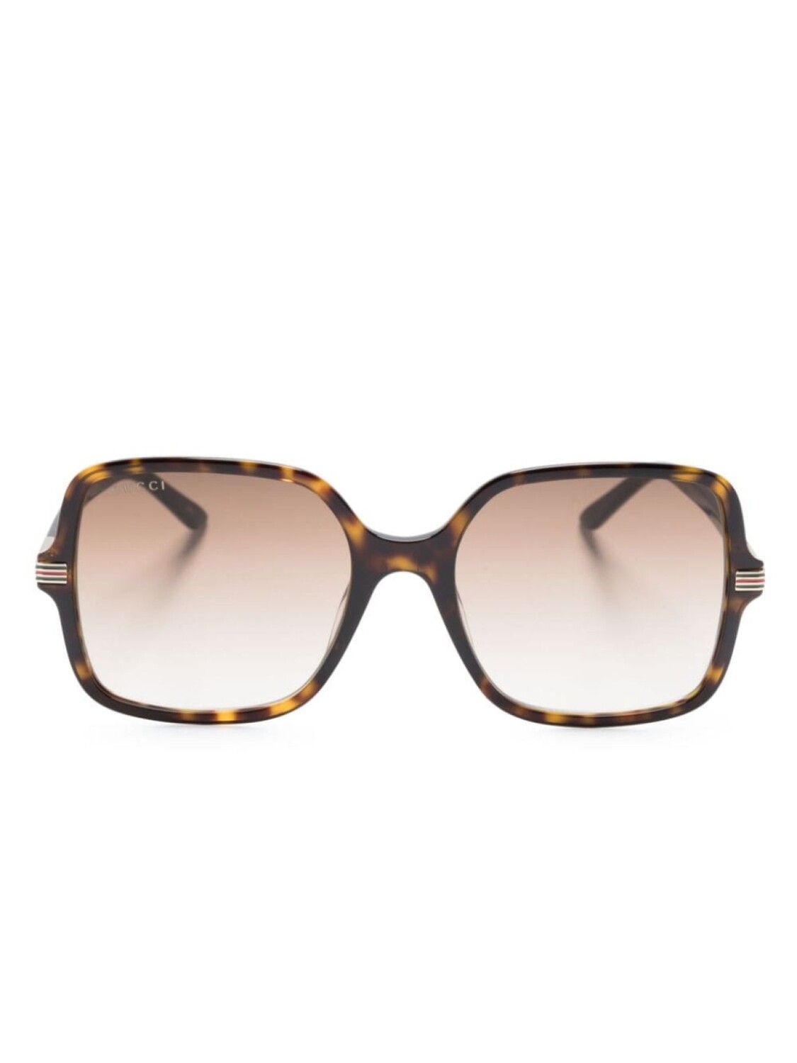 

Gucci Eyewear солнцезащитные очки в массивной оправе, коричневый