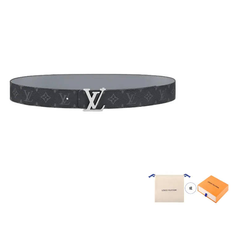 

Мужской ремень Louis Vuitton, черный/серый