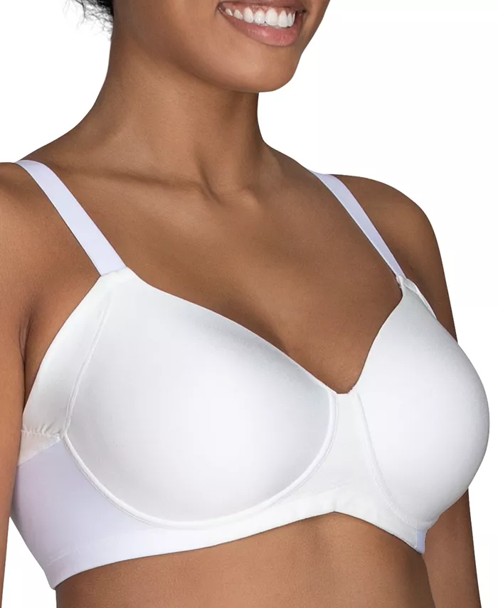 

Женский бюстгальтер Beauty Back Full Figure Wirefree с удлиненными боковыми и спинными панелями для коррекции фигуры 71267 Vanity Fair, белый