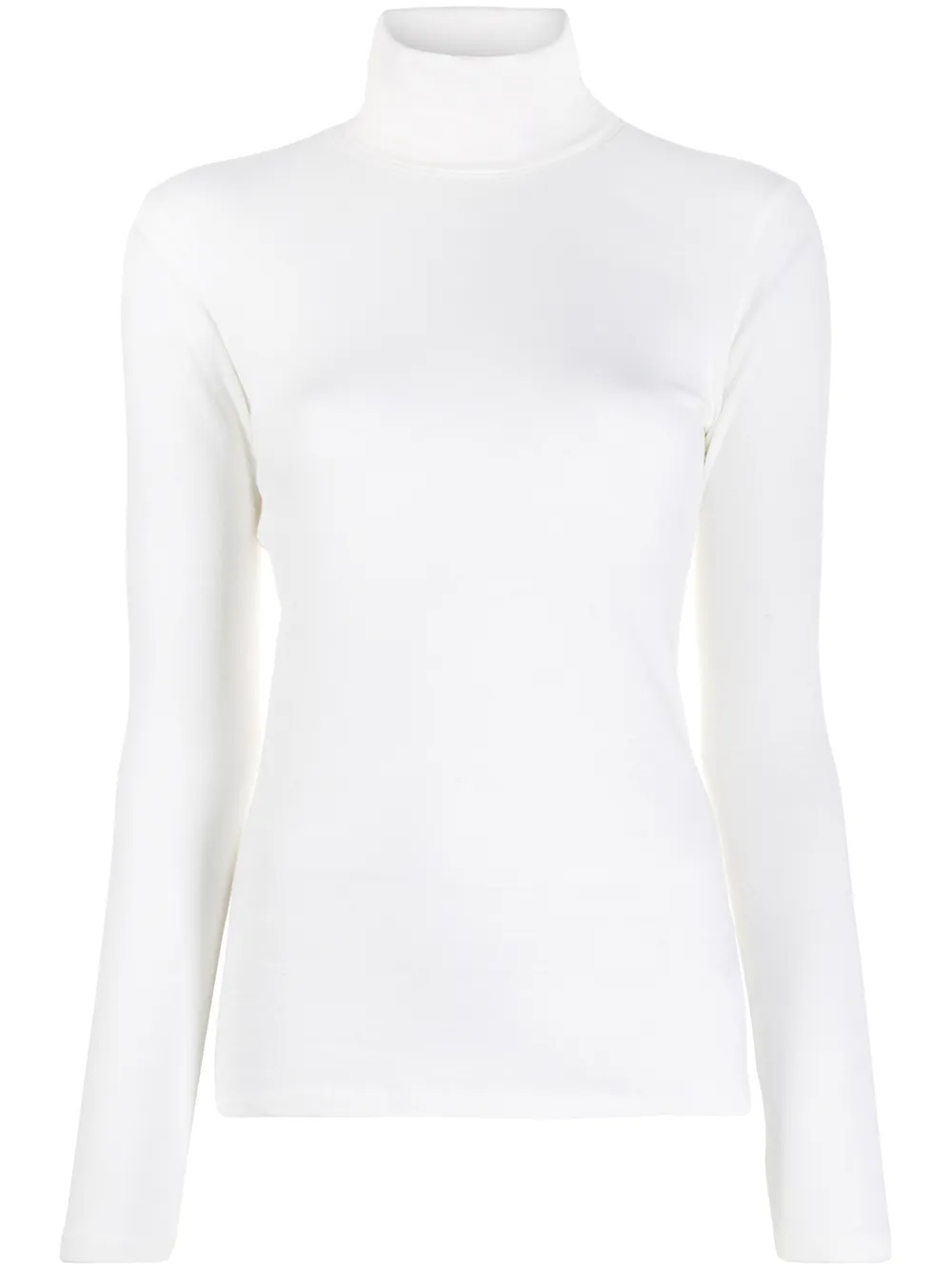 

Трикотажный топ с высоким воротником Majestic Filatures, белый