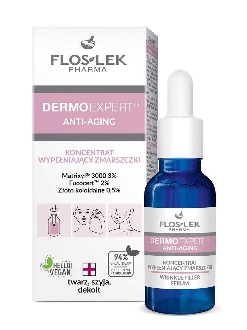 

Floslek, Dermo Expert, концентрат для заполнения морщин, 30 мл Flos-Lek