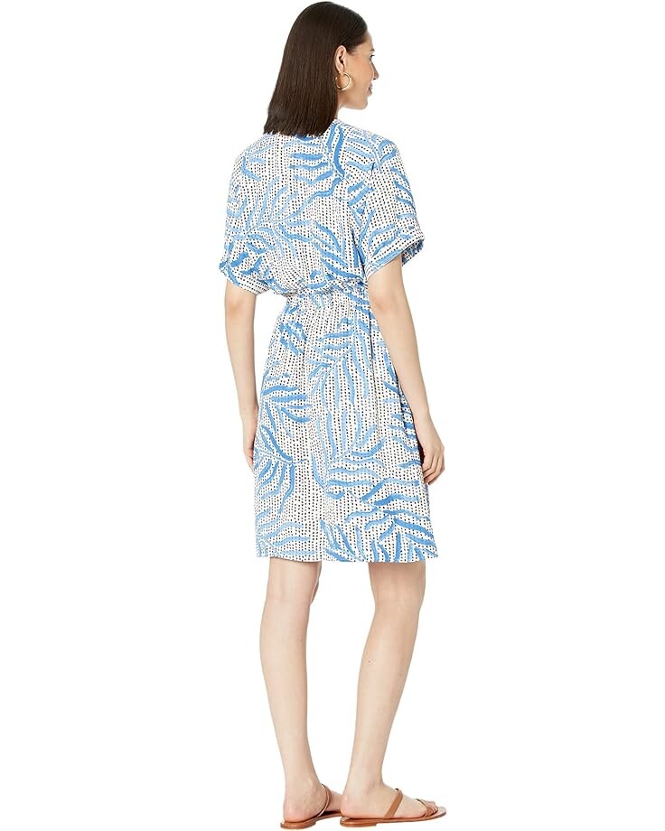 

Платье NIC+ZOE Palm Dot Dress, синий мульти