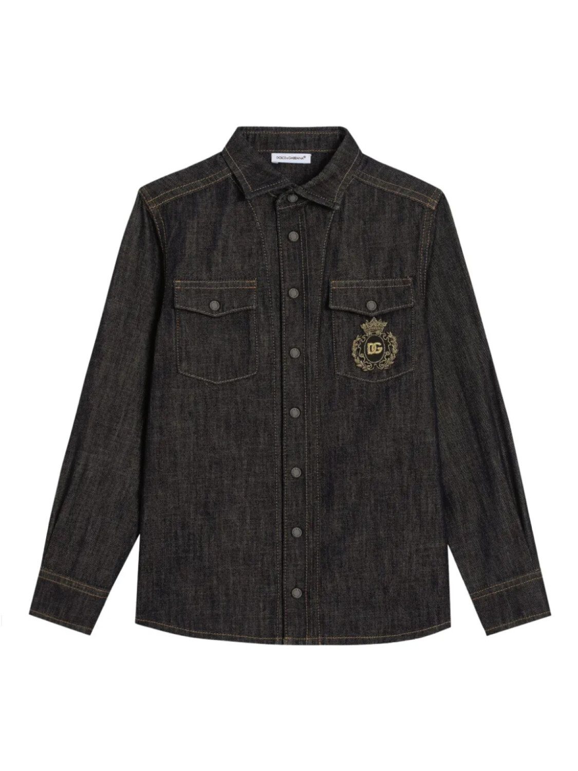 

Dolce & Gabbana Kids джинсовая рубашка, синий