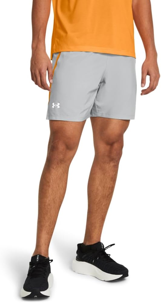 

Under Armour Мужские шорты Launch Stretch Woven 2-in-1, (011) Mod Gray/Nova Orange/Reflective