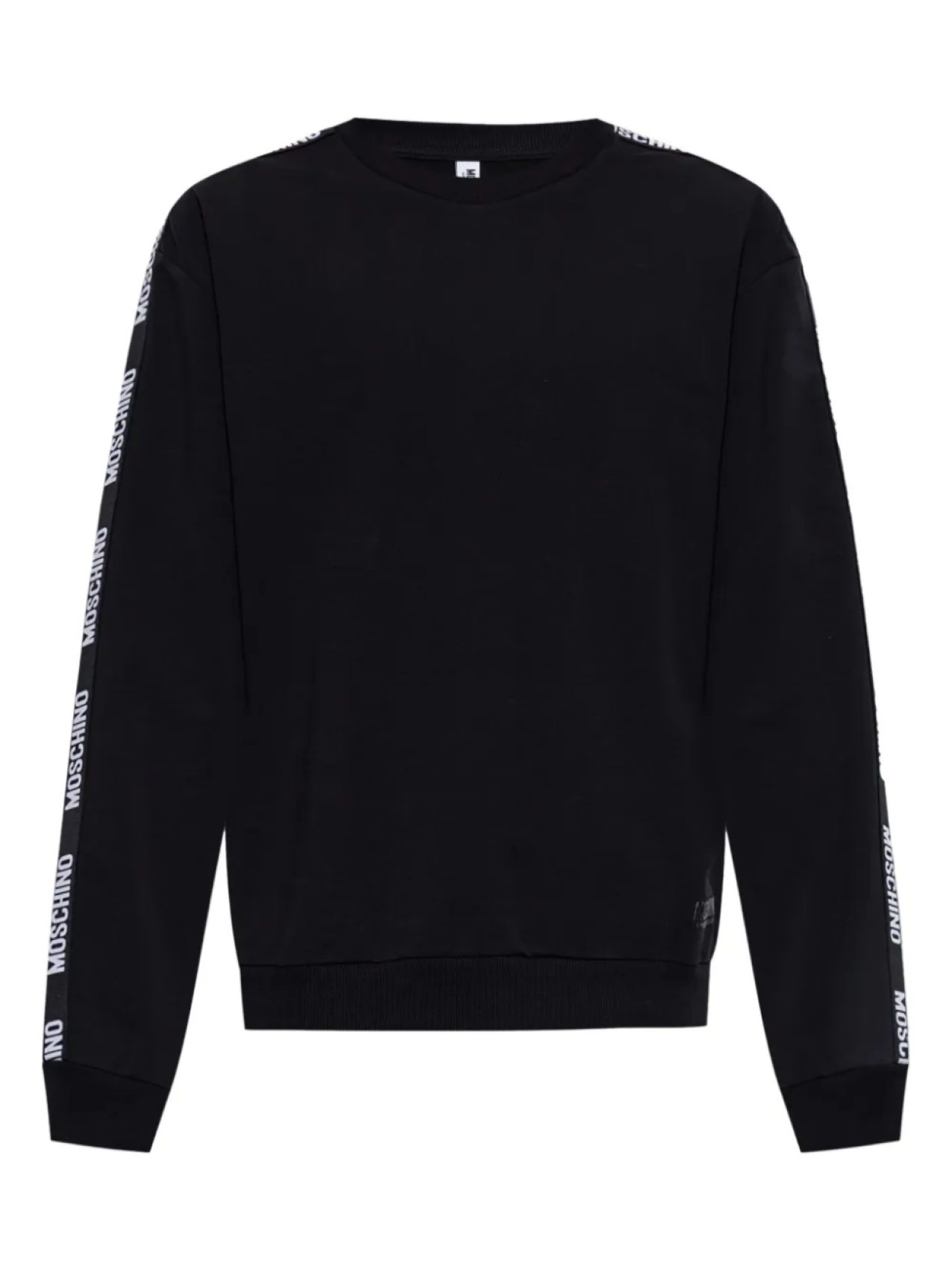 

Футболка из эластичного хлопка Moschino, черный