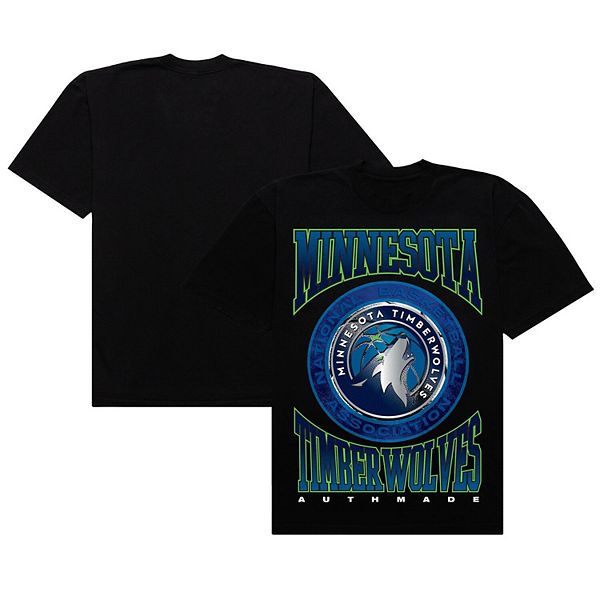 

Мужская черная футболка Minnesota Timberwolves Vintage Metal Premium Heavyweight Authmade