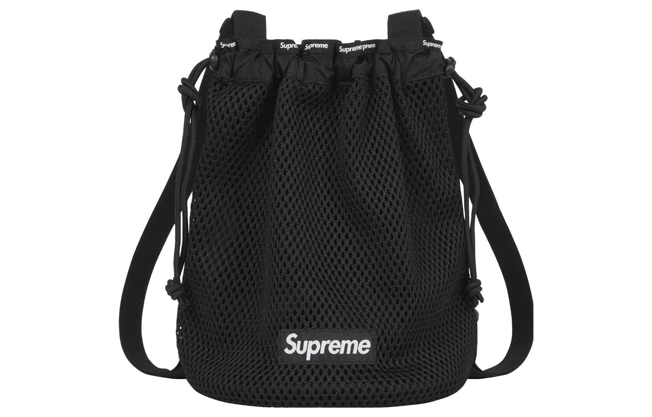

Мини-рюкзак из полиэтилена унисекс черный Supreme