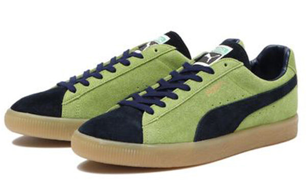 Кроссовки suede vtg mij jasmine green casual skateboarding shoes black brown Puma, зеленый — фото 3
