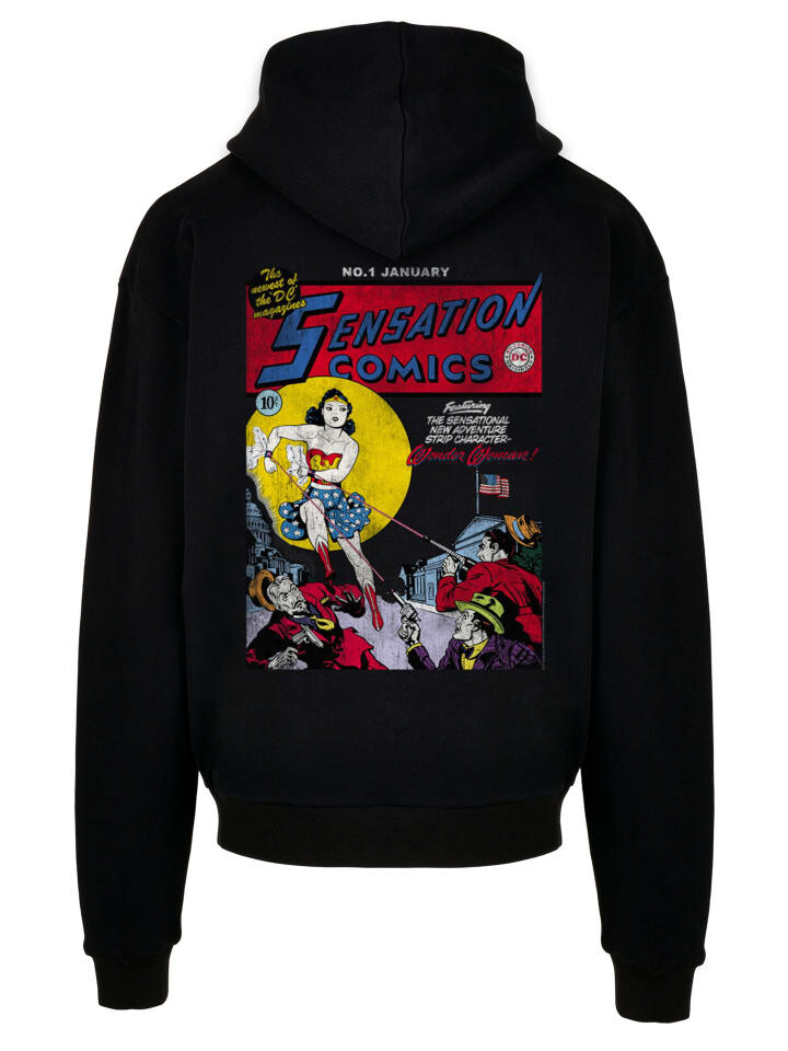 

Пуловер F4NT4STIC Ultra Heavy Hoodie Wonder Woman Sensation Comics Issue 1, черный
