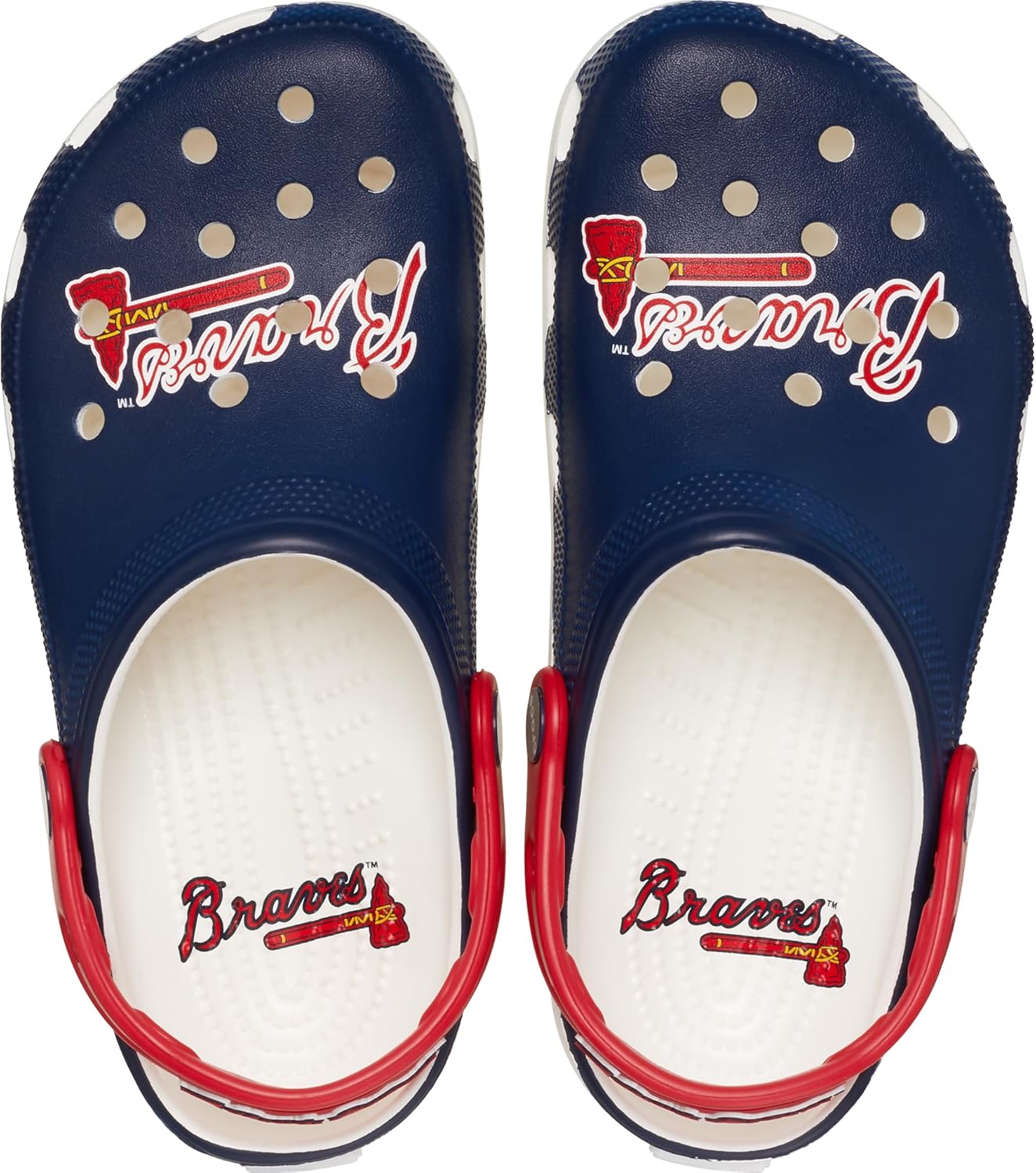 Унисекс сабо Crocs MLB Classic, 13 Women/11 Men Atlanta Braves — фото 4