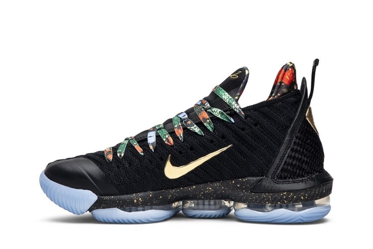 Кроссовки Nike LeBron 16 KC 'Watch The Throne', черный — фото 3