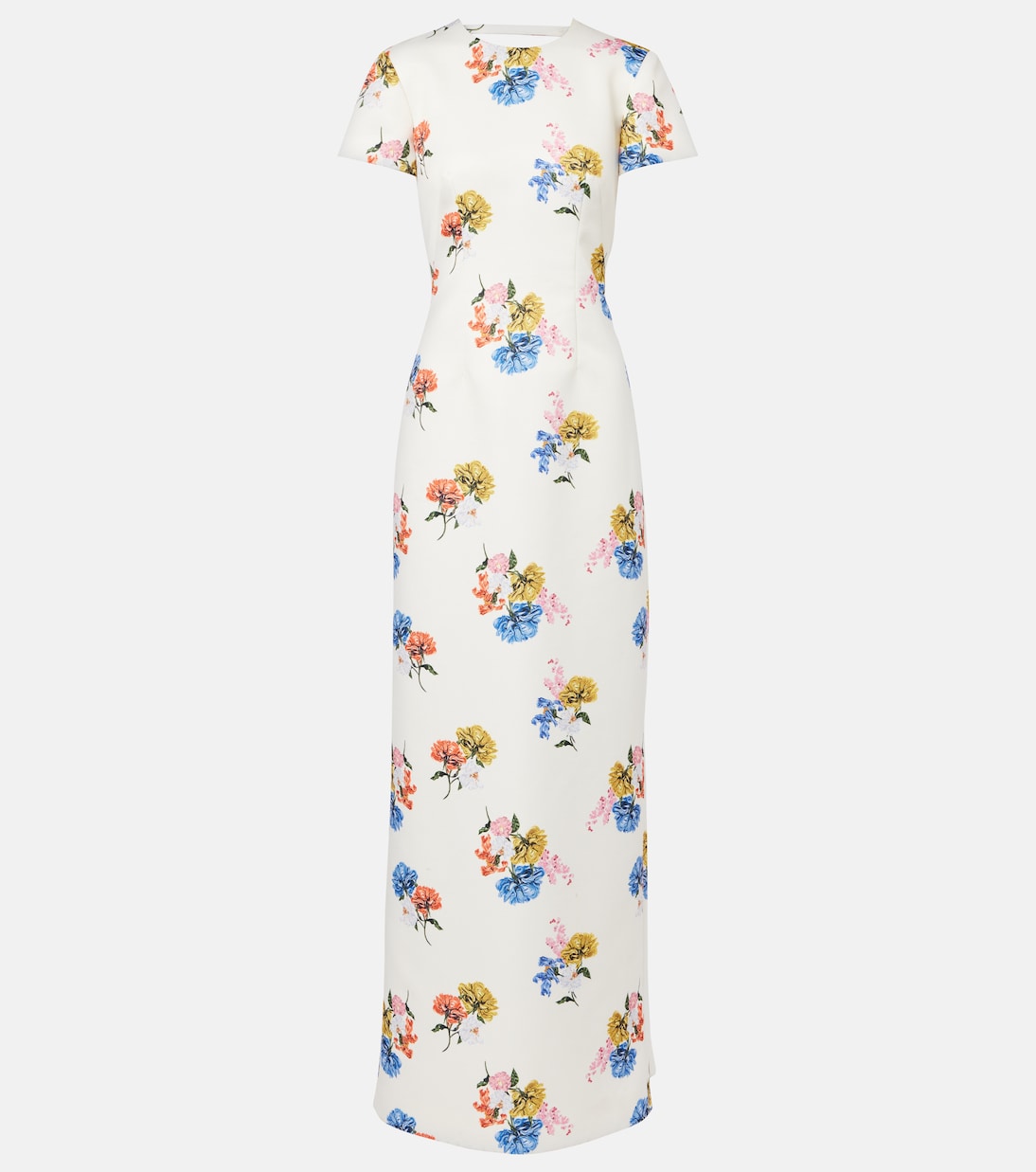 

Платье макси с цветочным принтом Fosette Emilia Wickstead, Retro Bouquet On White