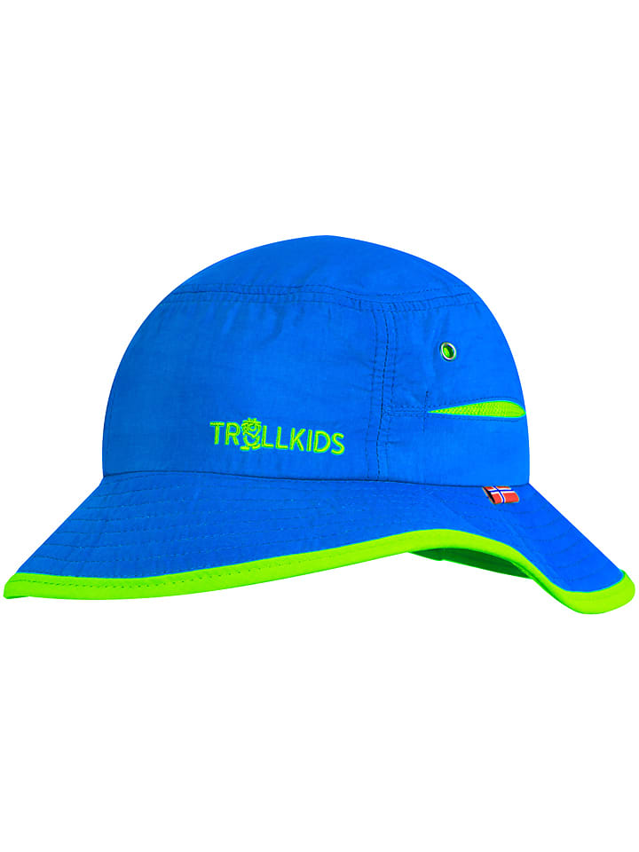 

Trollkids Солнцезащитная шляпа "Троллфьорд" сине-светло-зеленого цвета