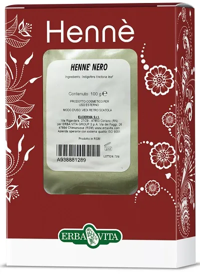 

Краска для волос Erba Vita Henna Color Cap Черная 100 г